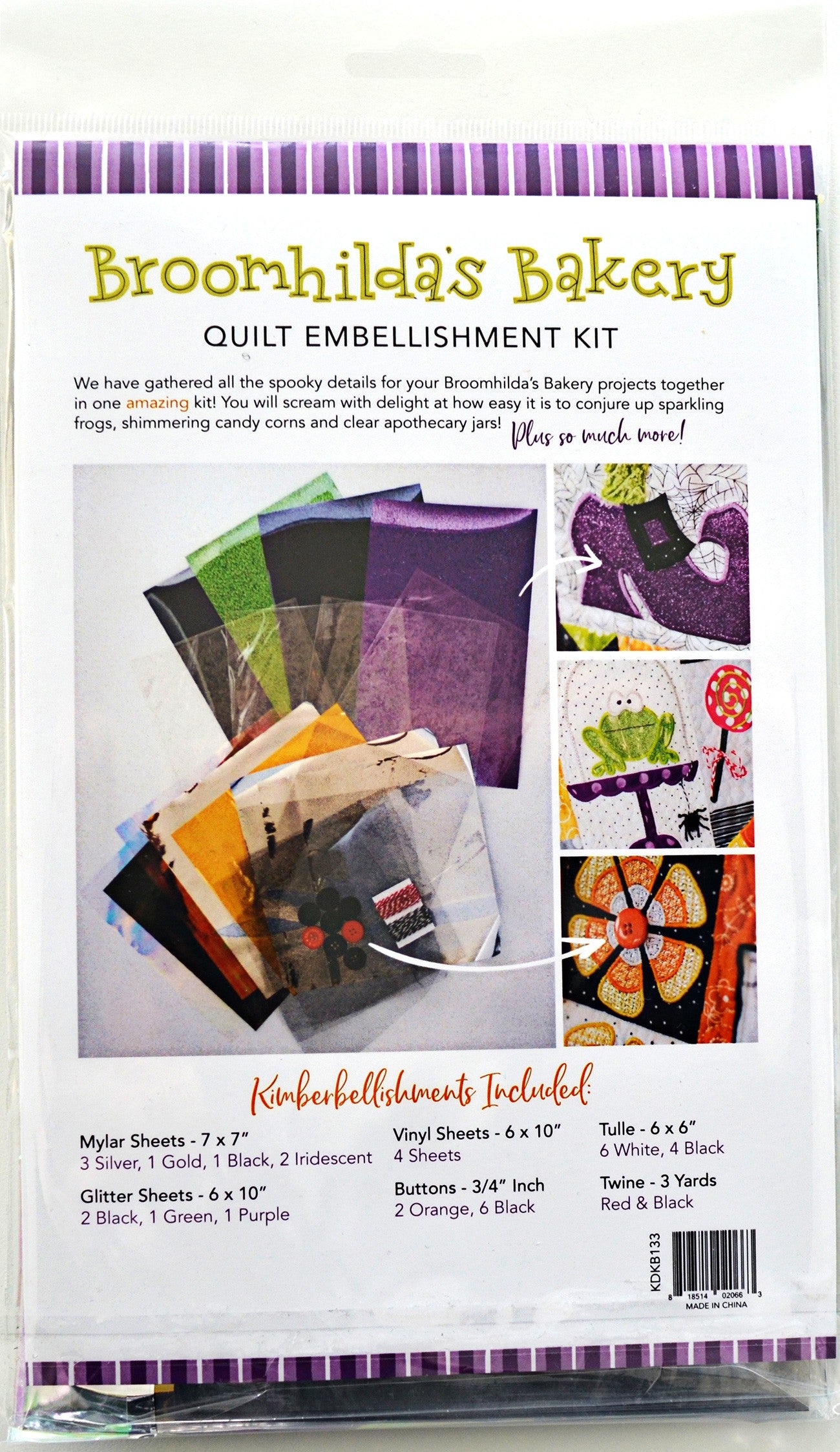 Broomhilda's Bakery Embellishment Kit by Kim Christopherson for Kimberbell