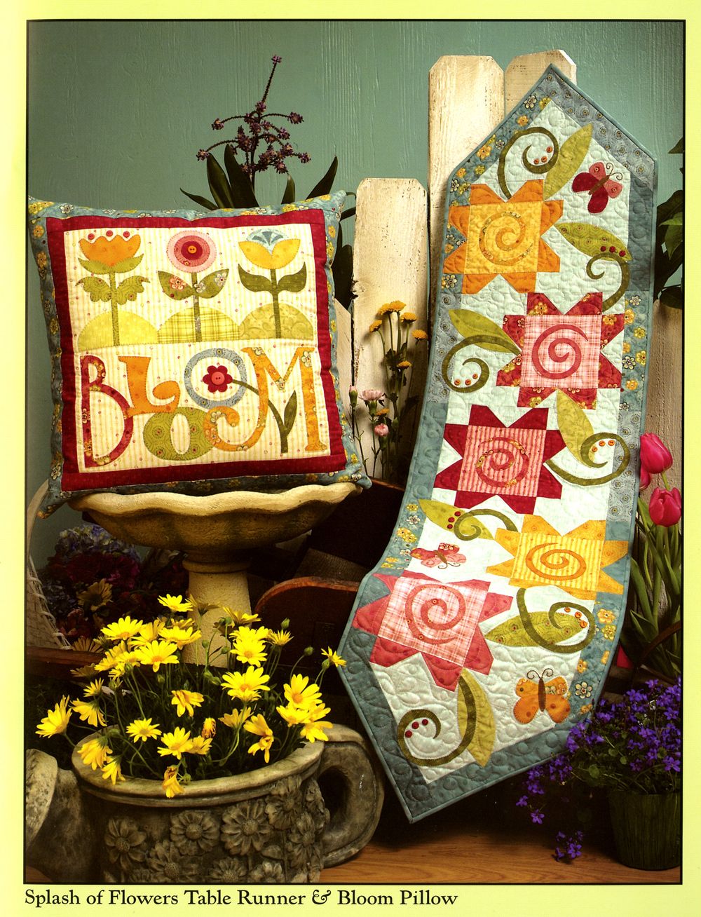Garden Song Quilt Pattern Book by Nancy Halvorsen of Art to Heart