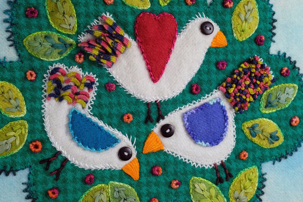 Homegrown - Applique, Embroidery, and Quilt Pattern Book by Sue Spargo of Folk Art Quilts