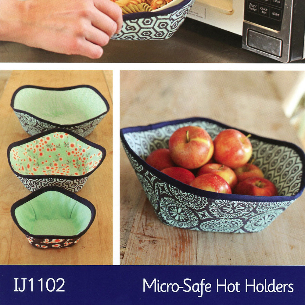 Micro-Safe Hot Holders Sewing Pattern by Amy Barickman of Indygo Junction
