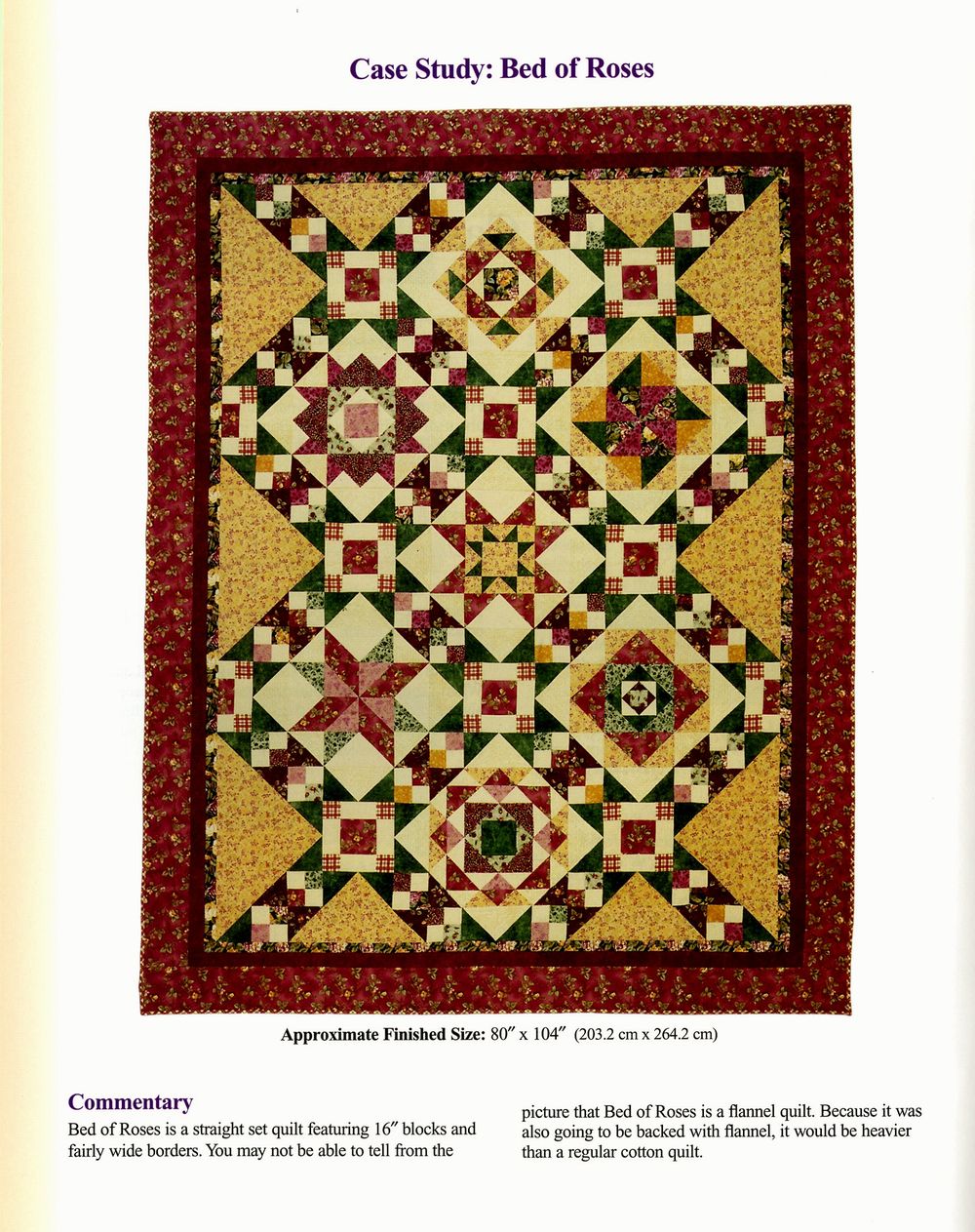 Machine Quilting In Sections Quilt Pattern Book by Marti Michell