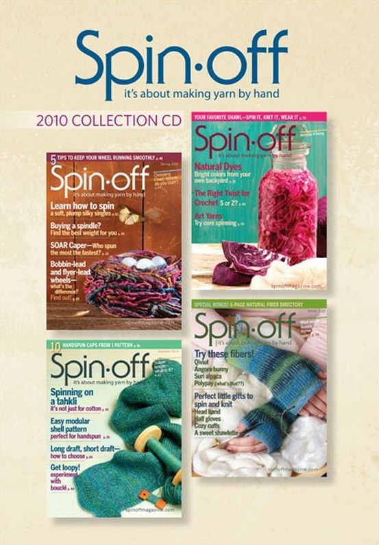 Spin-Off Magazine (Making Yarn By Hand) 2010 Collection Issues Digitized on CD