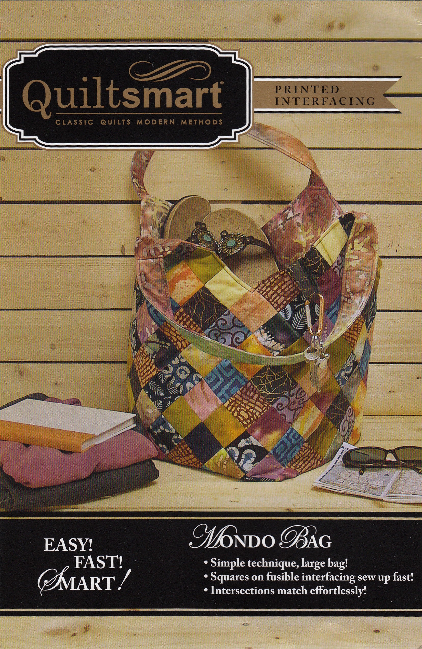 Mondo Bag Fun Pack - Pattern And Printed Interfacing By Quiltsmart