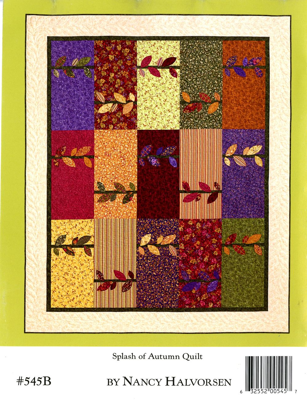 Bittersweet Quilt Pattern Book by Nancy Halvorsen of Art to Heart
