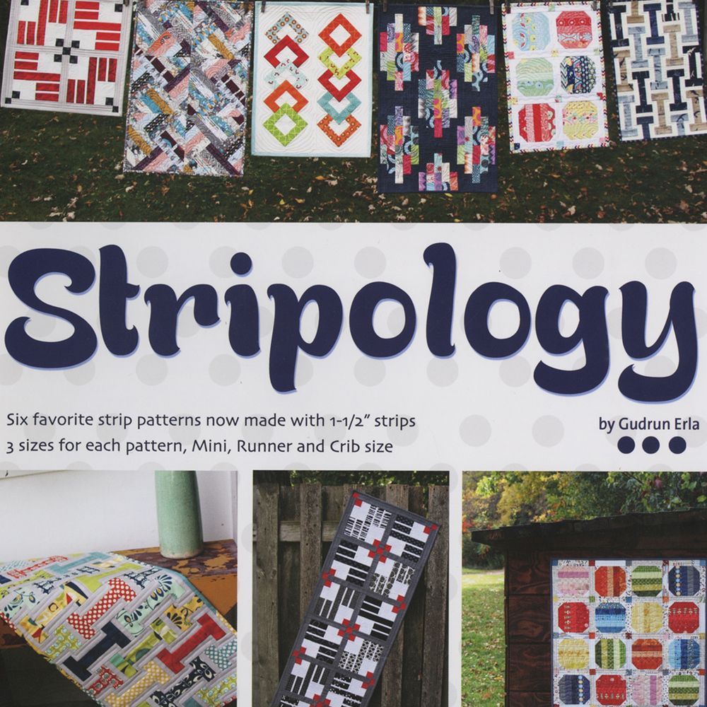 Stripology Quilt Pattern Book by Gudrun Erla of G.E. Designs