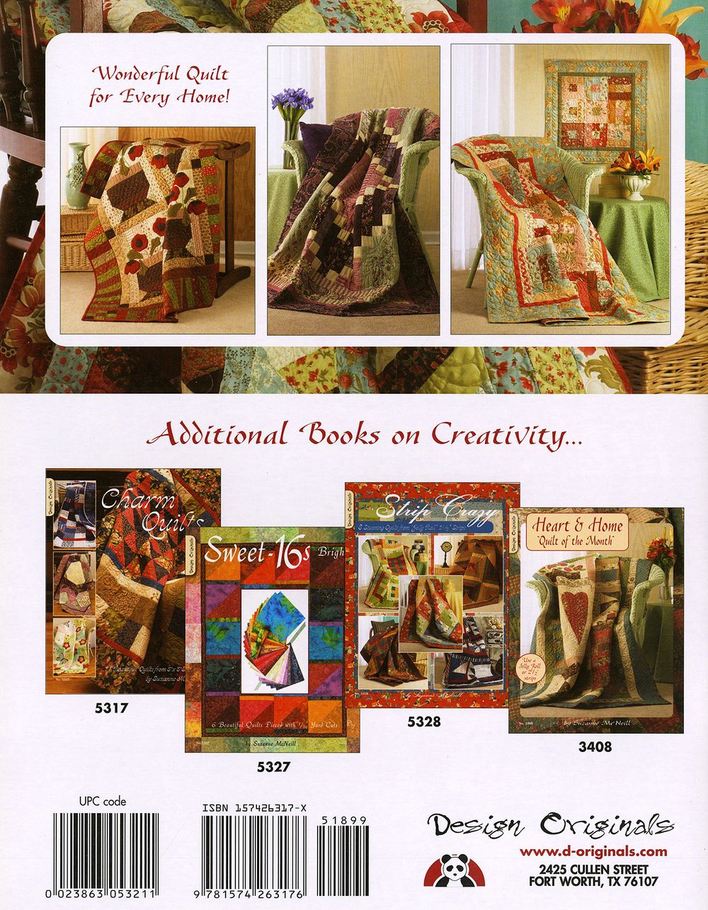 Strip Delight Quilt Pattern Book by Suzanne McNeill for Design Originals