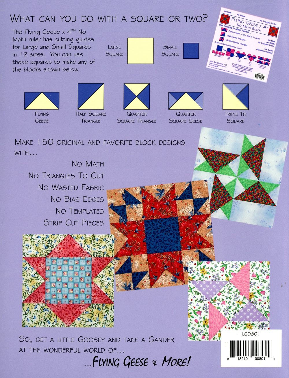 Flying Geese and More Quilt Book by Joan Hawley of Lazy Girl Designs