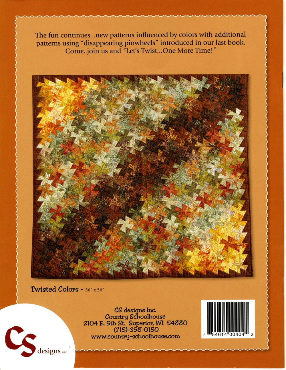 Let's Twist One More Time Quilt Pattern Book by Marsha Bergren for Twister Sisters