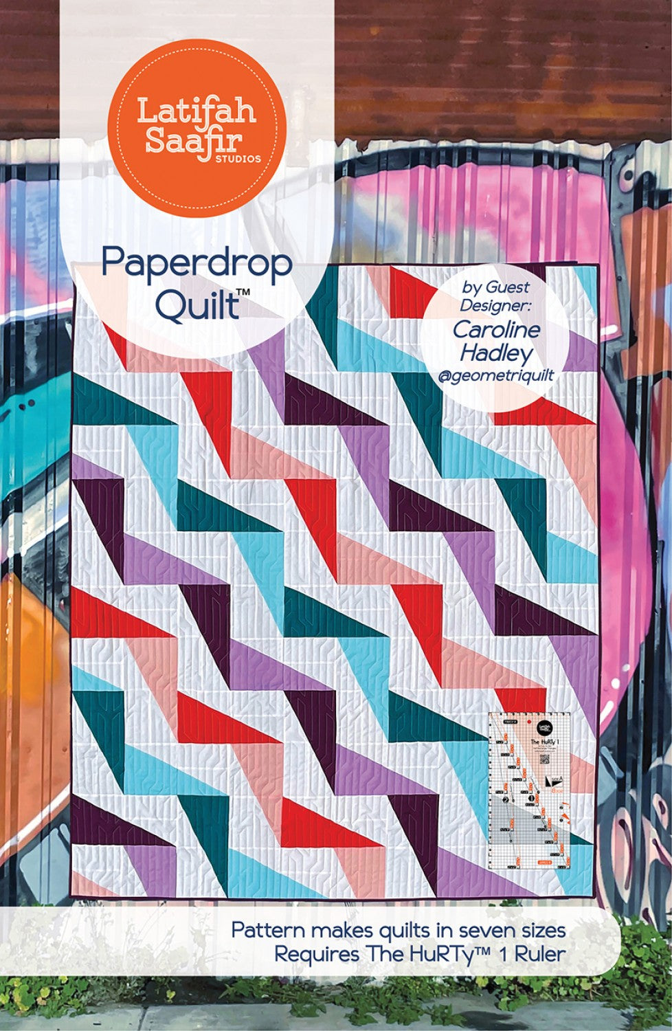 Paperdrop Quilt Pattern for Baby to King Size Quilts by Caroline Hadley for Latifah Saafir