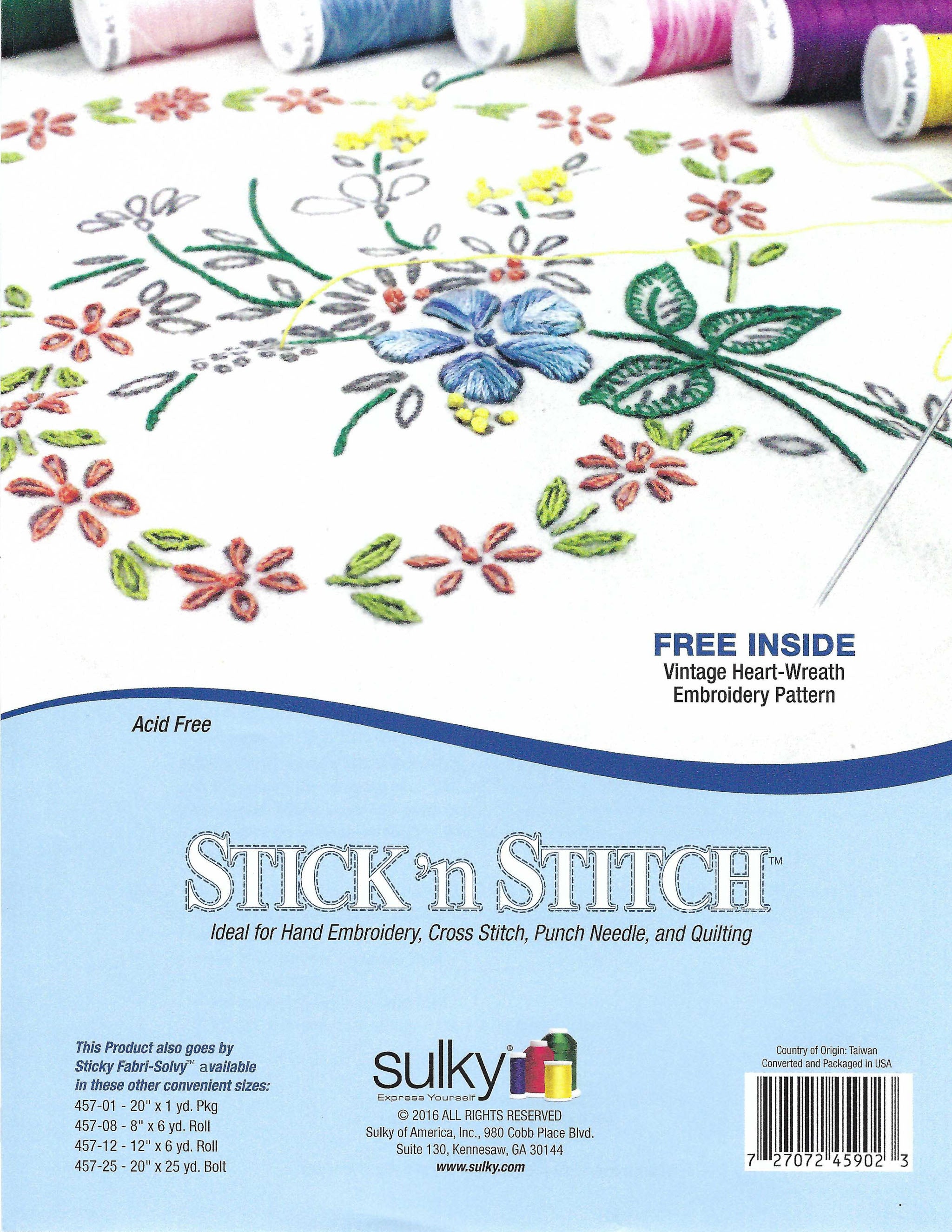 4 simple steps to using Sulky Sticky + self-adhesive stabilizer