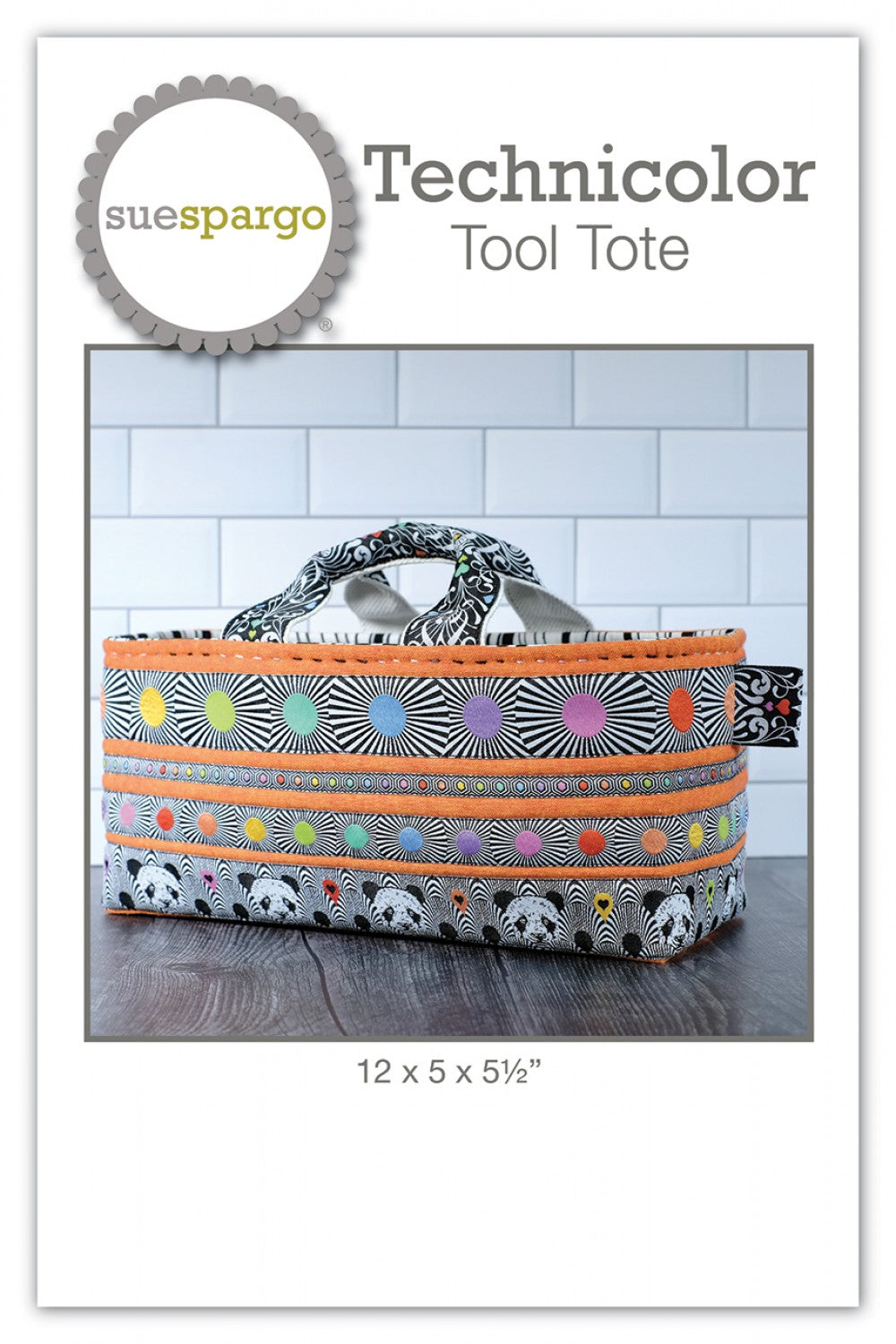Technicolor Tool Tote - Applique, Embroidery, and Sewing Pattern by Sue Spargo of Folk Art Quilts