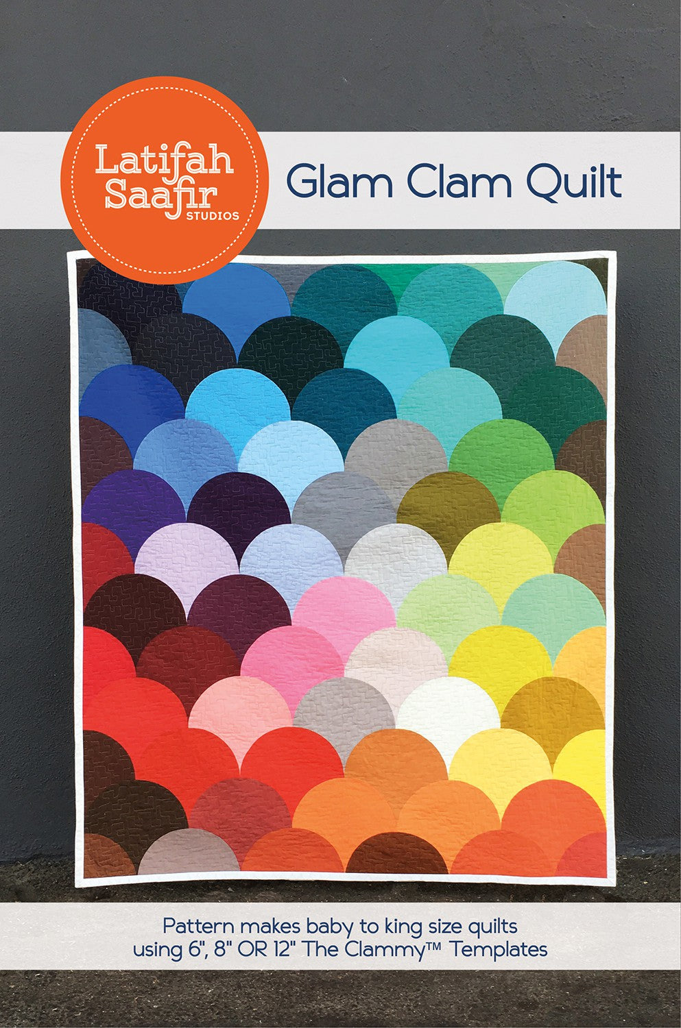 Glam Clam Quilt Pattern for Baby to King Size Quilts Using The Clammy Templates
