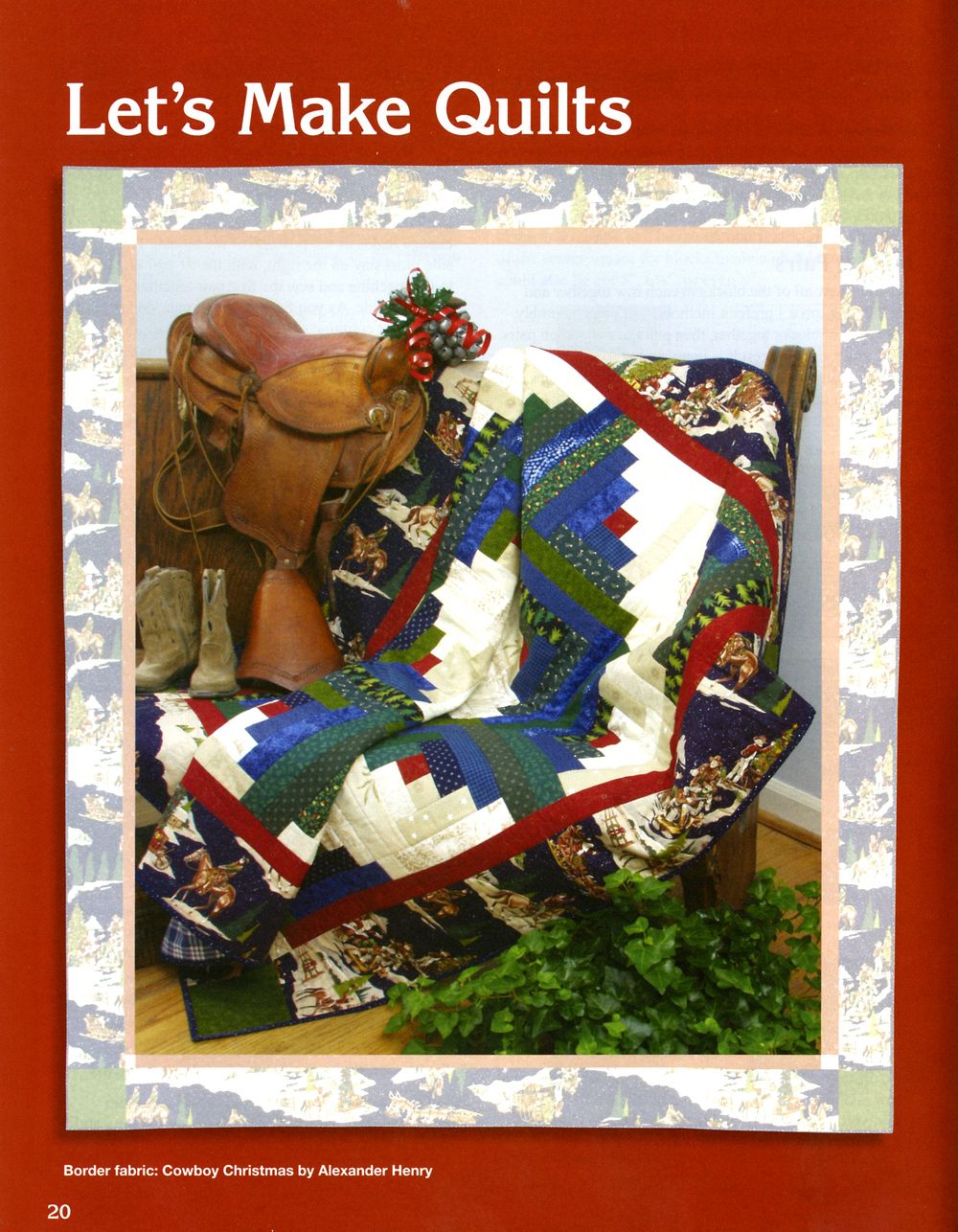 Log Cabin ABCs Quilt Pattern Book by Marti Michell