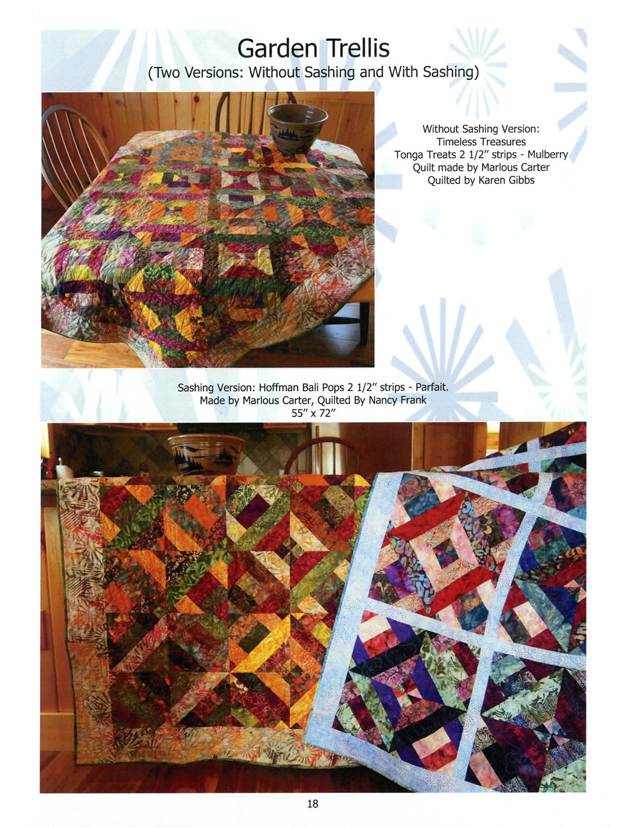 Director's Cut Quilt Pattern Book by Marlous Carter for Marlous Designs
