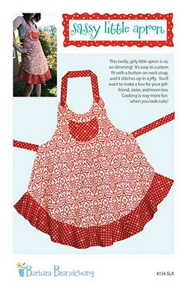 Sassy Little Apron Sewing Pattern by Barbara Brandeburg for Cabbage Rose