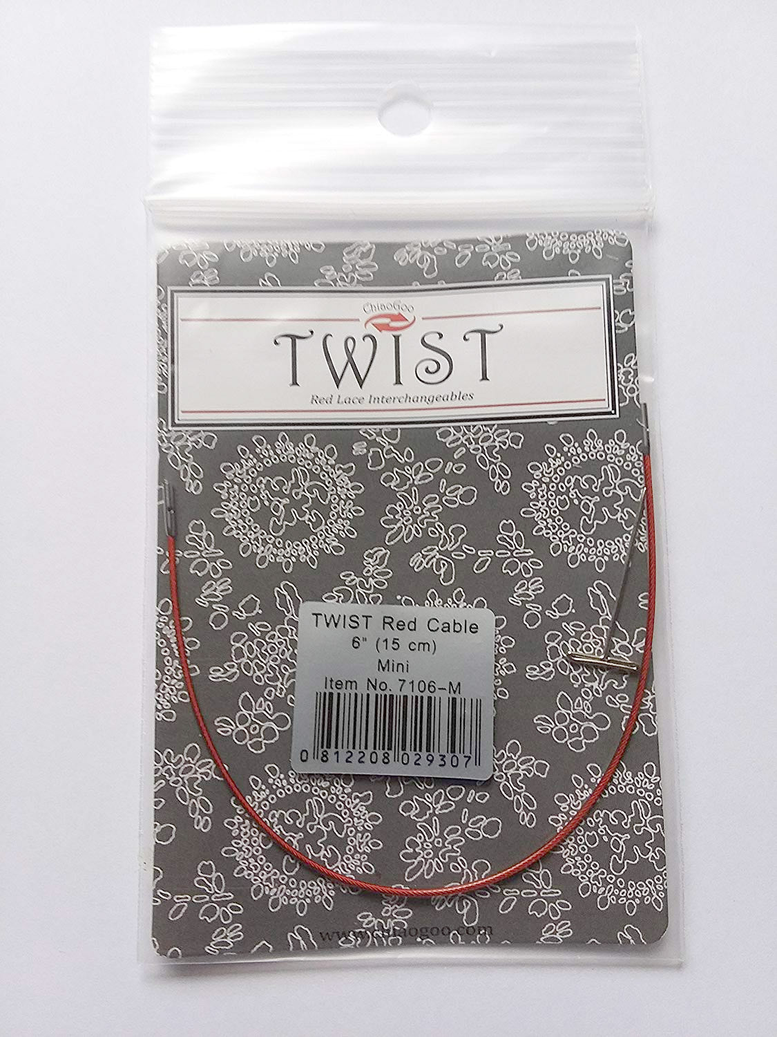 ChiaoGoo Twist Red Lace Interchangeable Cables 14 inch-Mini