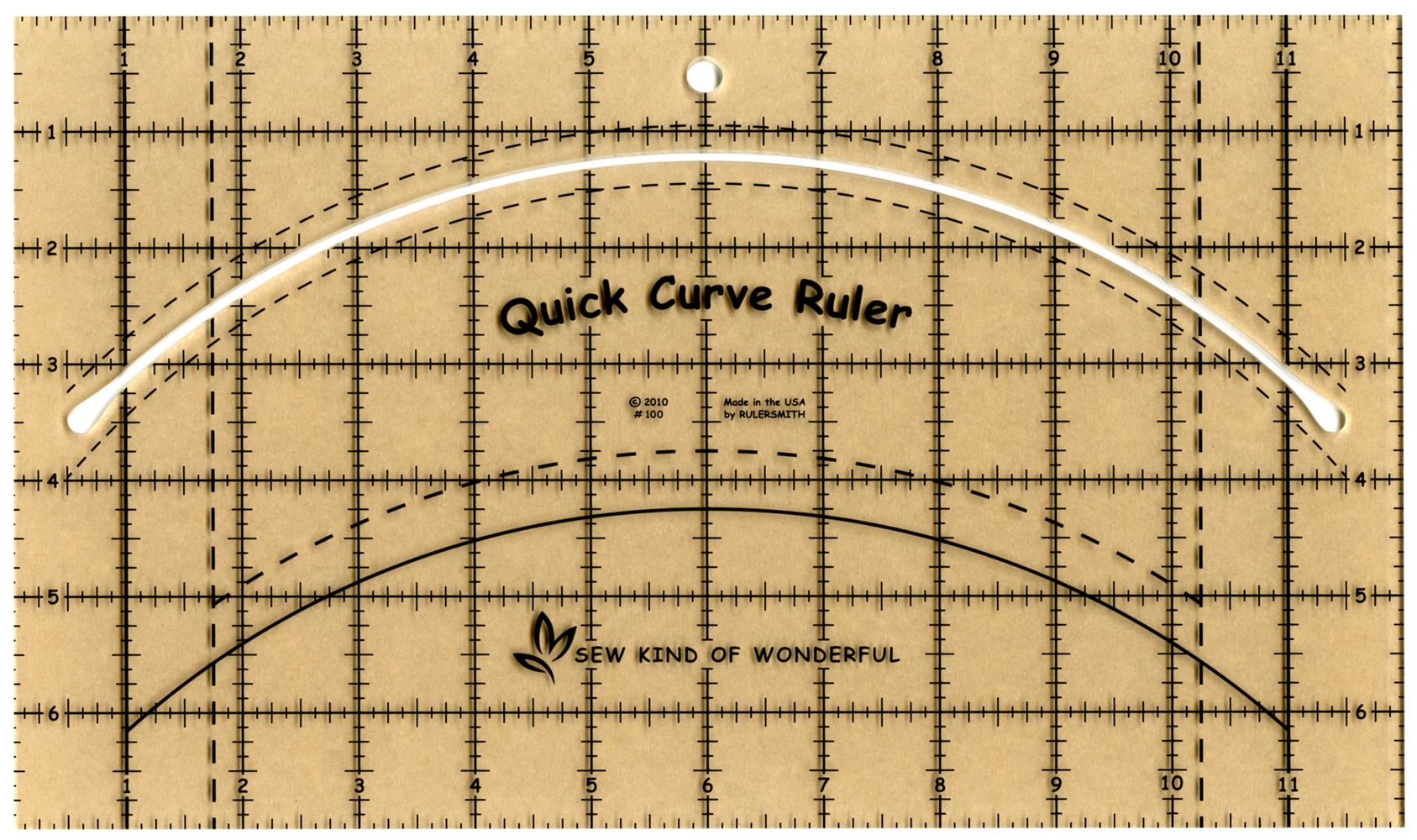 Quick Curve Quilt Ruler by Jenny Pedigo for Sew Kind of Wonderful