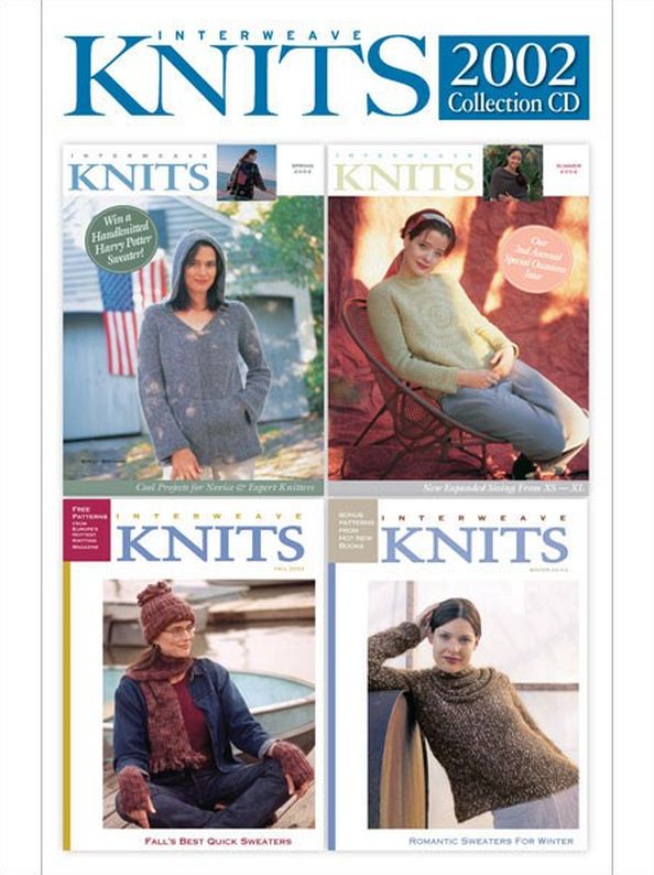 Interweave Knits Magazine 2002 Collection Issues on CD