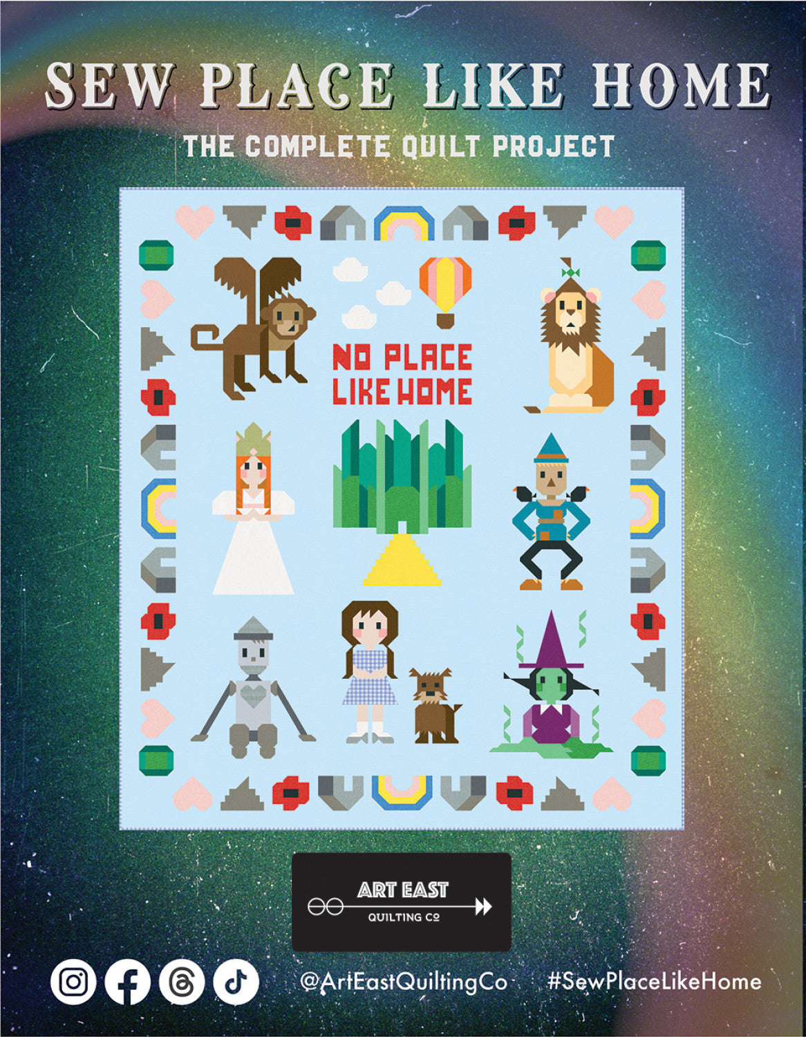 Sew Place Like Home Complete Quilt Project Pattern Book from Art East Quilting
