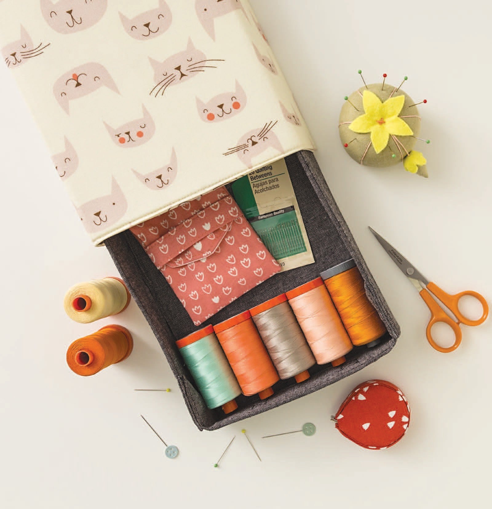 Stitched Sewing Organizers Sewing Pattern Book by Aneela Hoey for Stash Books