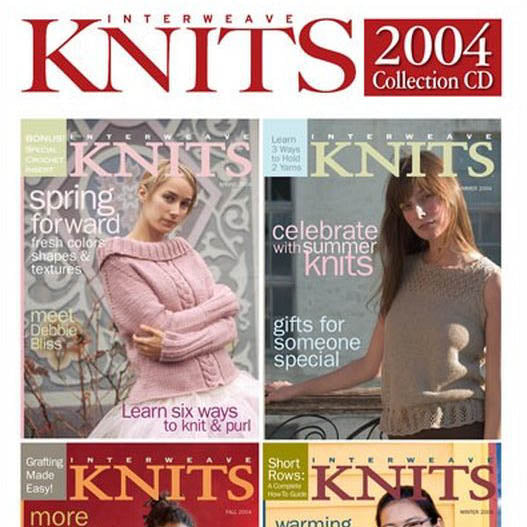 Interweave Knits Magazine 2004 Collection Issues on CD