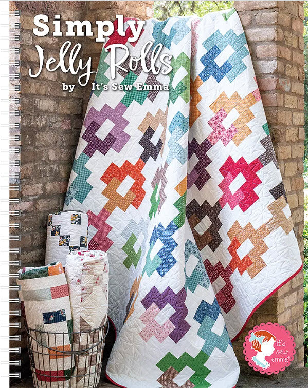 Simply Jelly Rolls Quilt Pattern Book from It's Sew Emma