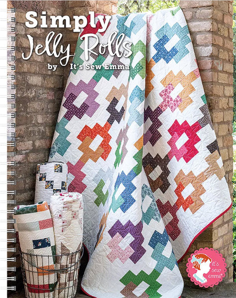 Upbeat Quilt Pattern by It's Sew Emma | 4 Quilt Sizes | Jelly Roll Friendly!