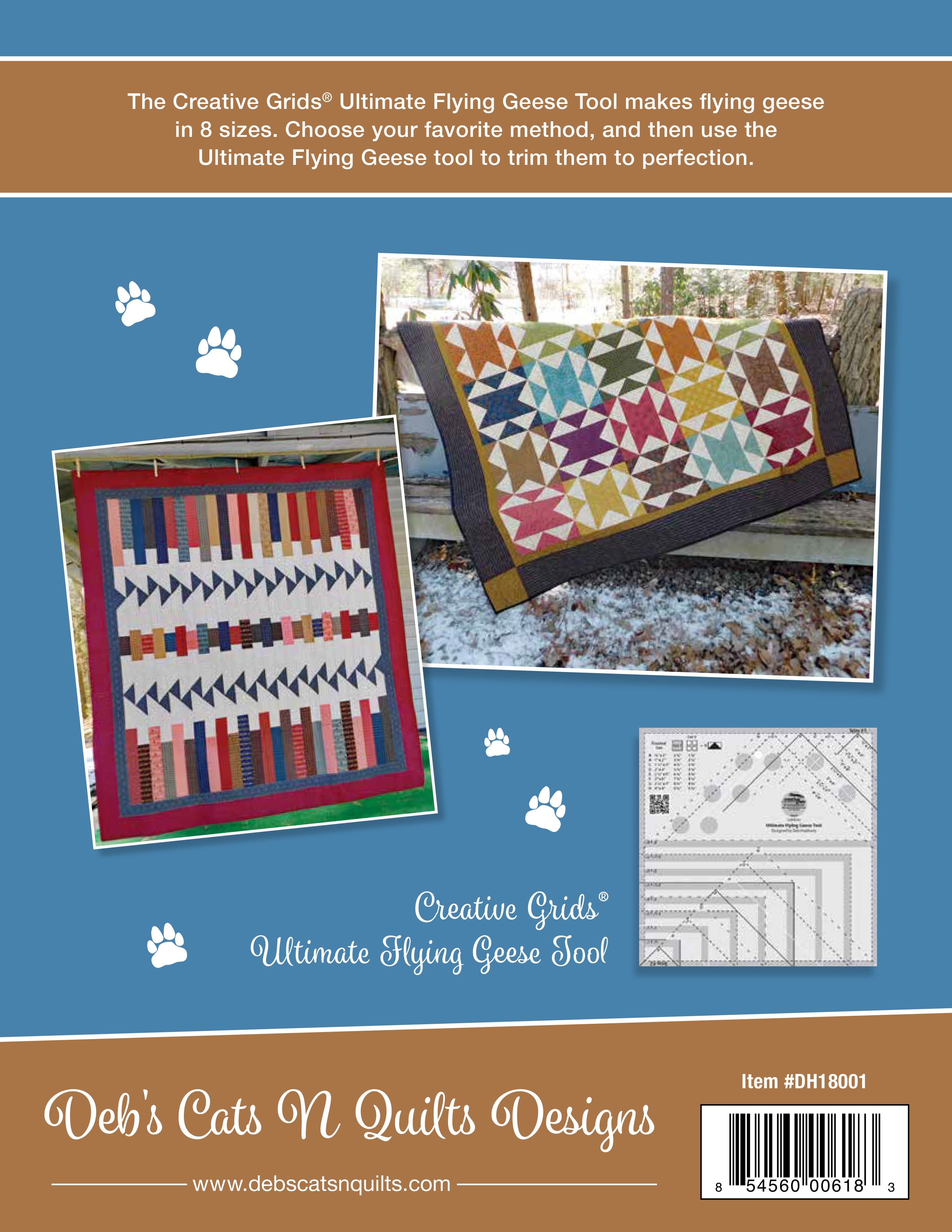 The Ultimate Flying Geese Quilt Pattern Book by Deb Heatherly of Deb's Cats N Quilts