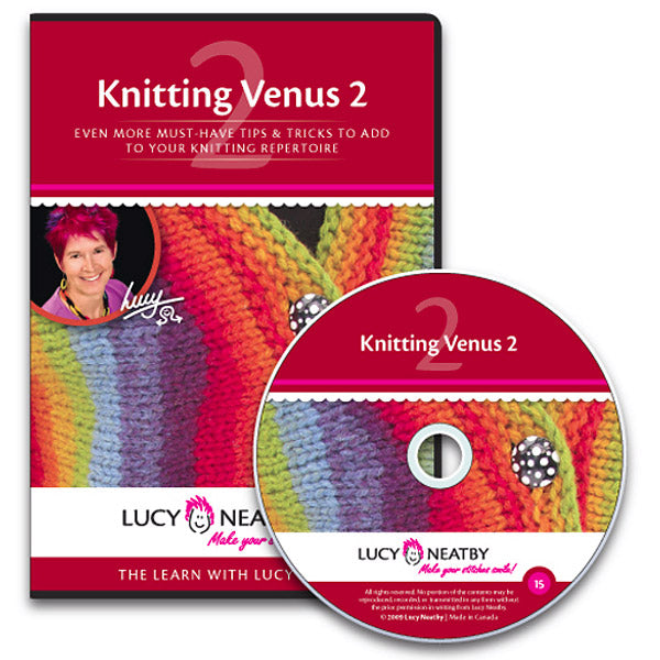 Knitting Venus 2 Video on DVD by Lucy Neatby of Tradewind Knitwear Designs
