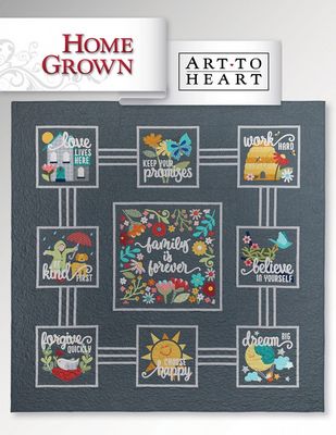 Home Grown Quilt Book by Nancy Halvorsen of Art to Heart