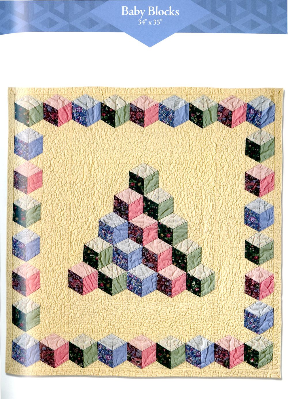 Abc 3-D Tumbling Blocks and More Quilt Pattern Book by Marci Baker for C&T Publishing