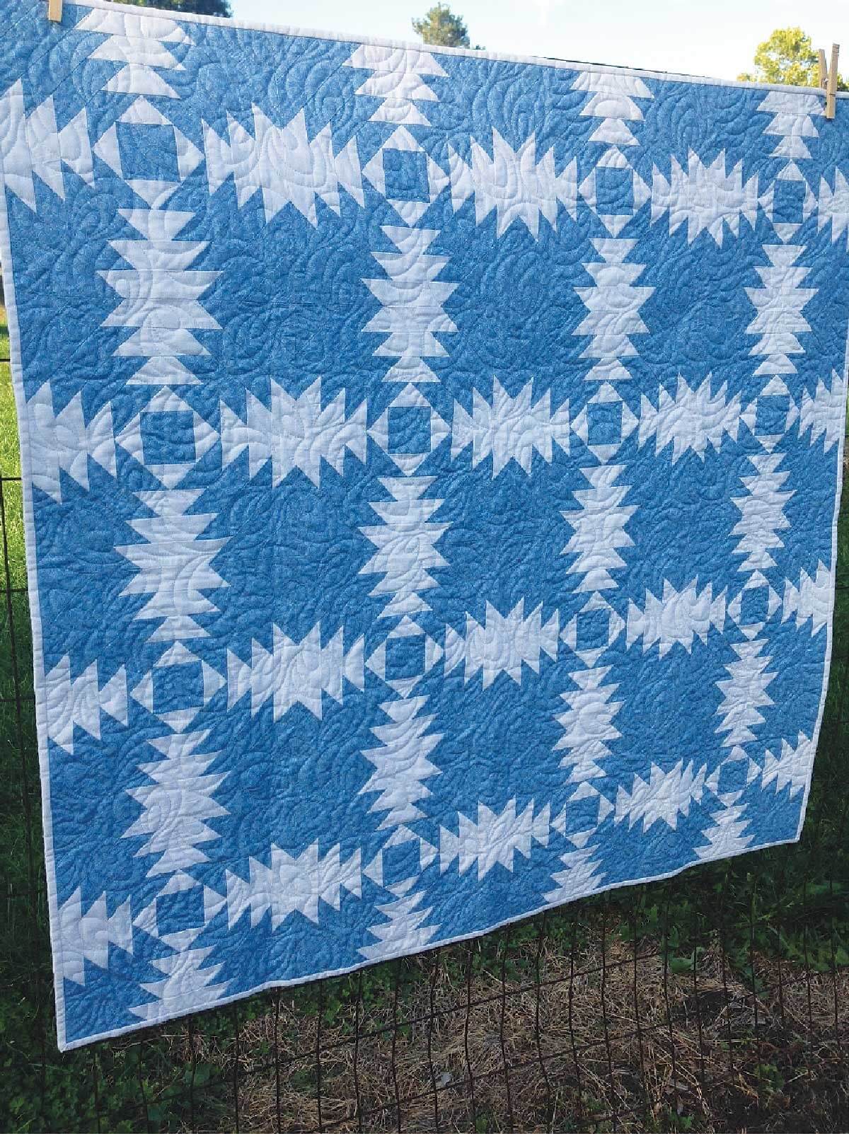 Wish Granted Two-Color Pineapple Quilt Pattern by Camilla Quilts for Cut Loose Press
