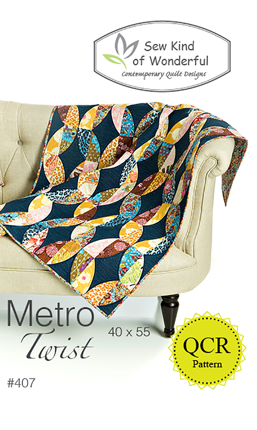 Metro Twist Quilt Pattern by Jenny Pedigo of Sew Kind of Wonderful
