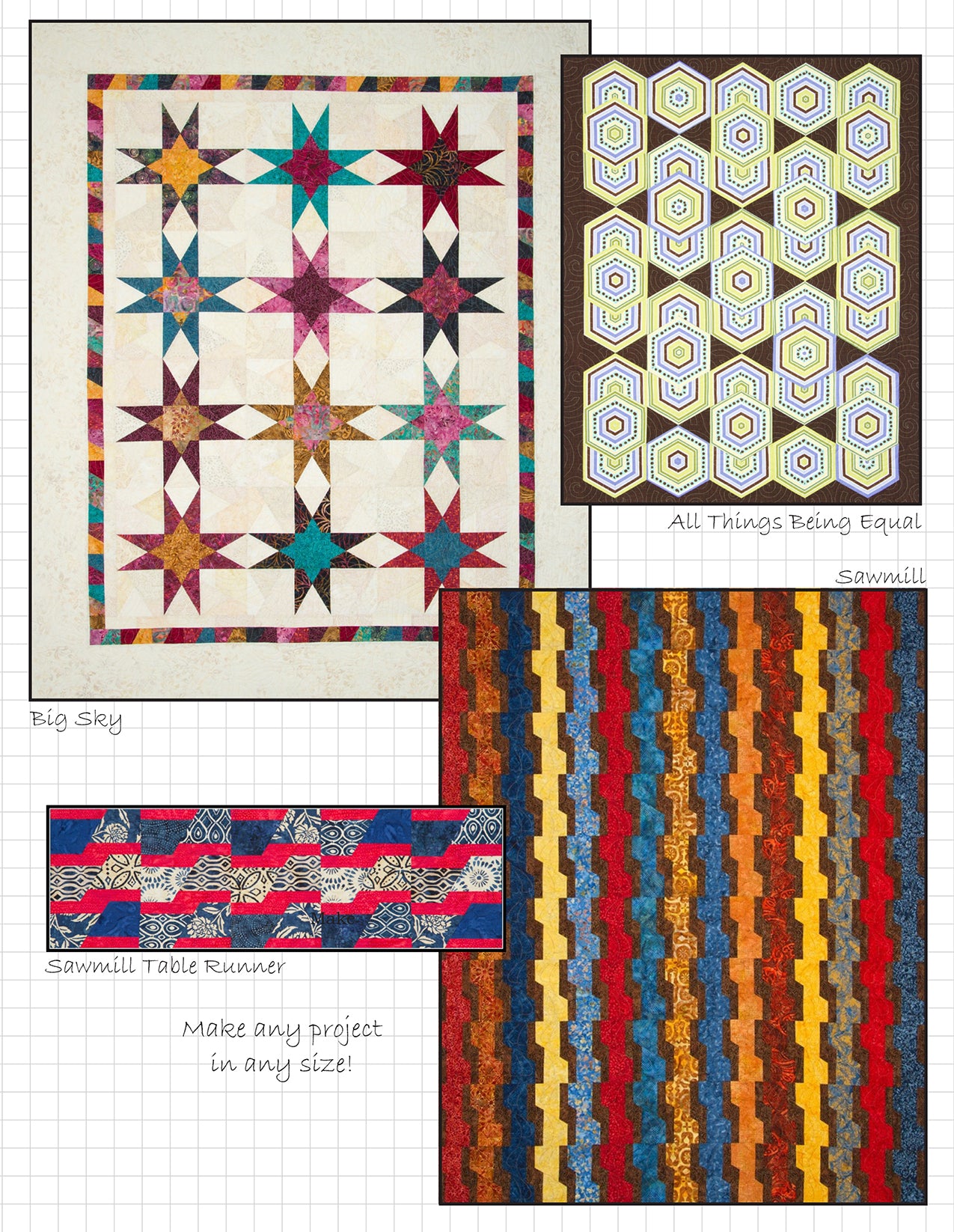 Scrap Crazy 6-Inch Quilt Pattern Book by Karen Montgomery of The Quilt Company