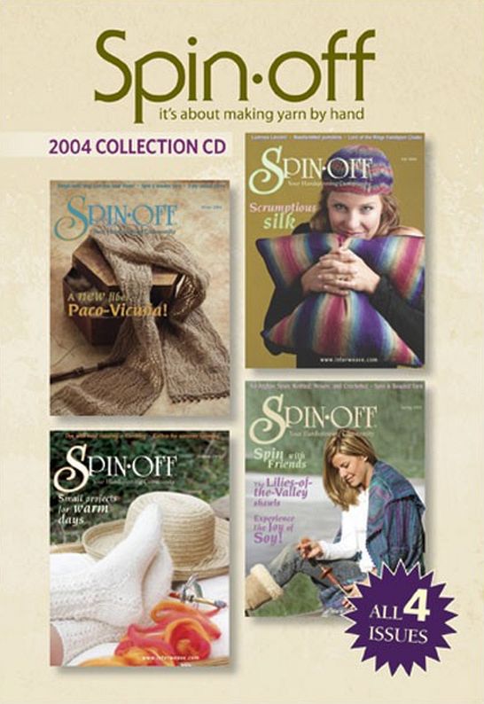 Spin-Off Magazine (Making Yarn By Hand) 2004 Collection Issues Digitized on CD