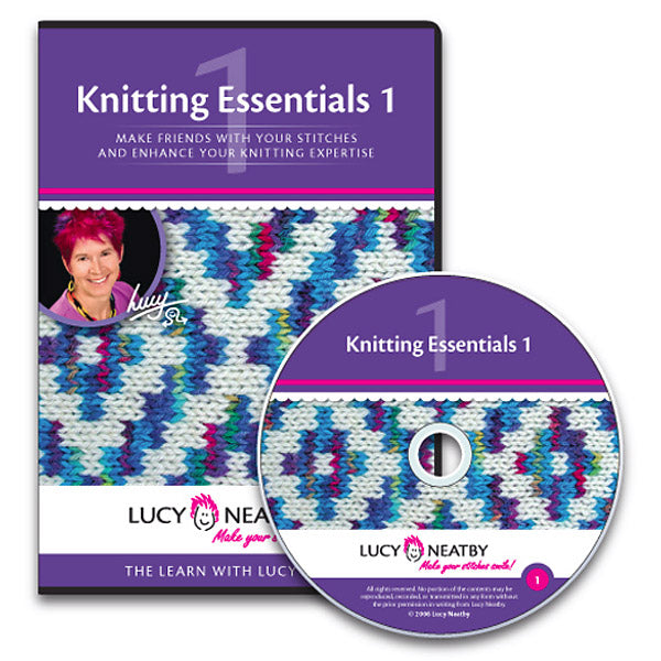 Knitting Essentials 1 Video on DVD with Lucy Neatby of Tradewind Knitwear Designs