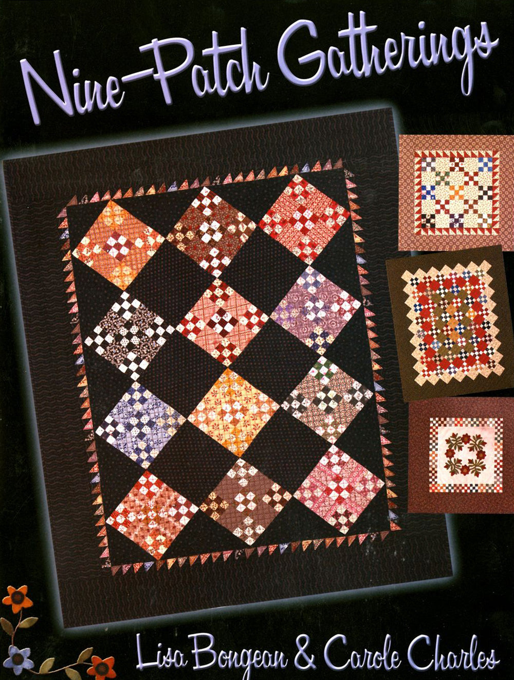 Nine-Patch Gatherings Quilt Pattern Book by Lisa Bongean of Primitive Gatherings
