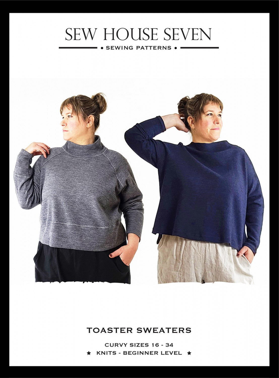 The Toaster Sweaters Curvy 16 - 34 Sewing Pattern by Peggy Mead of Sew House Seven