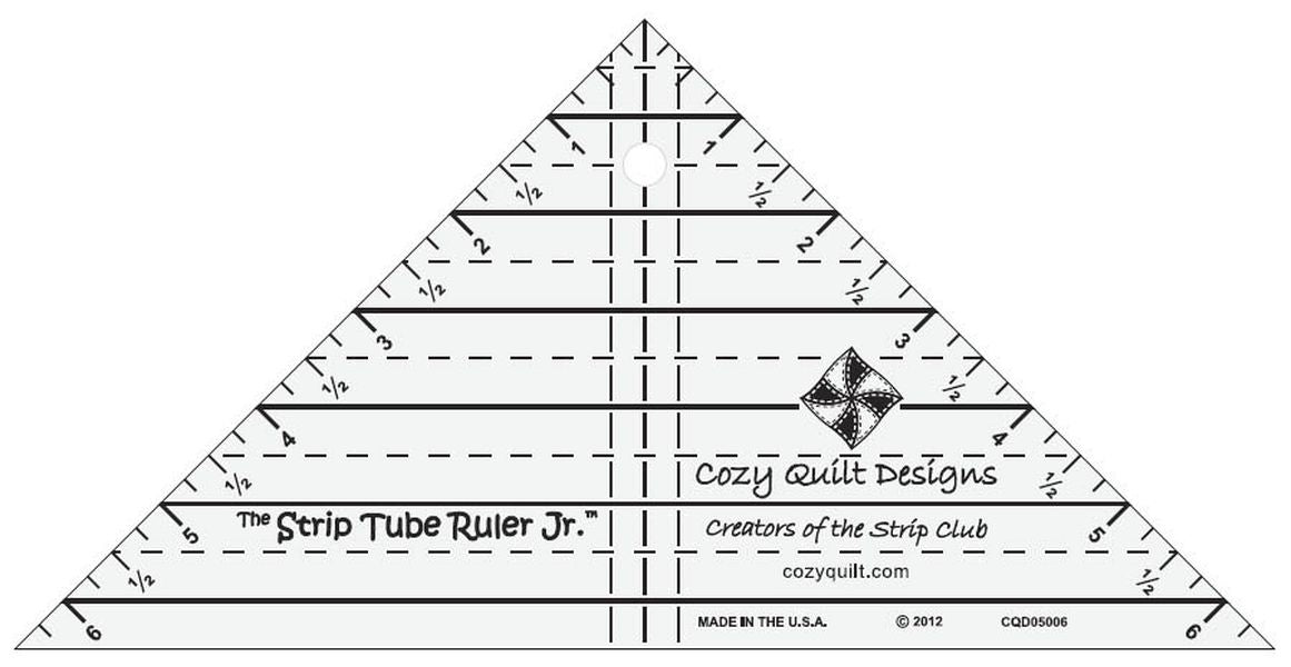 Strip Tube Junior Quilt Ruler by Daniela Stout of Cozy Quilt Designs