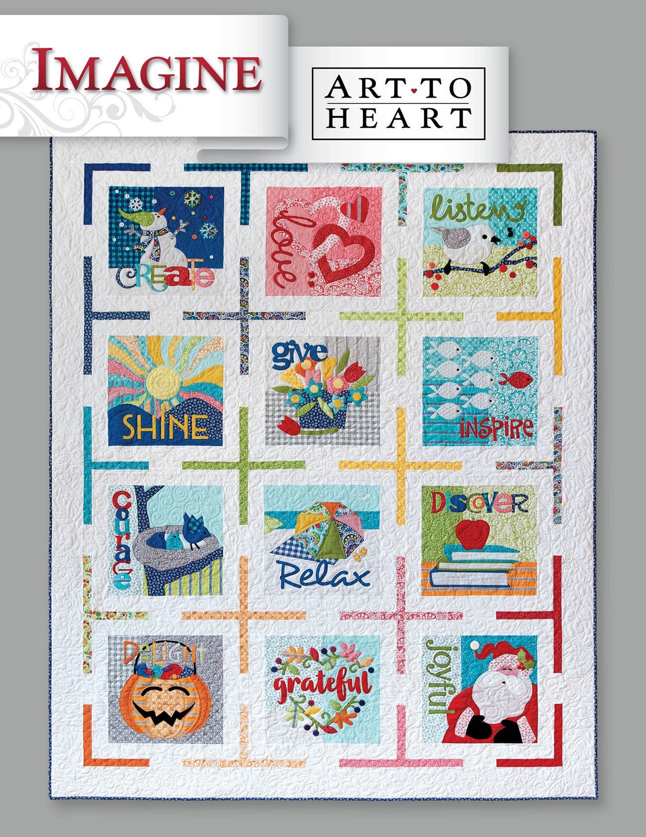 Imagine Quilt Pattern Book by Nancy Halvorsen of Art to Heart