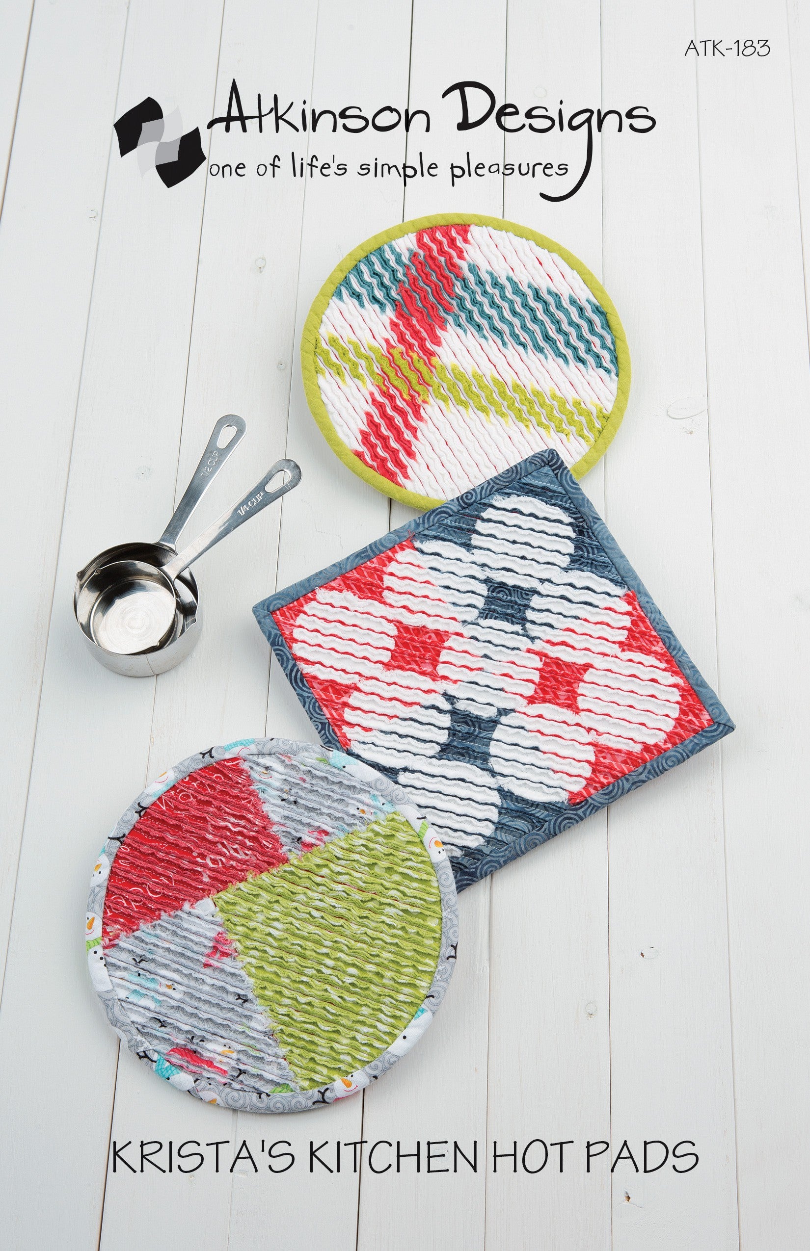Krista's Kitchen Hot Pads Sewing Pattern by Terry Atkinson of Atkinson Designs