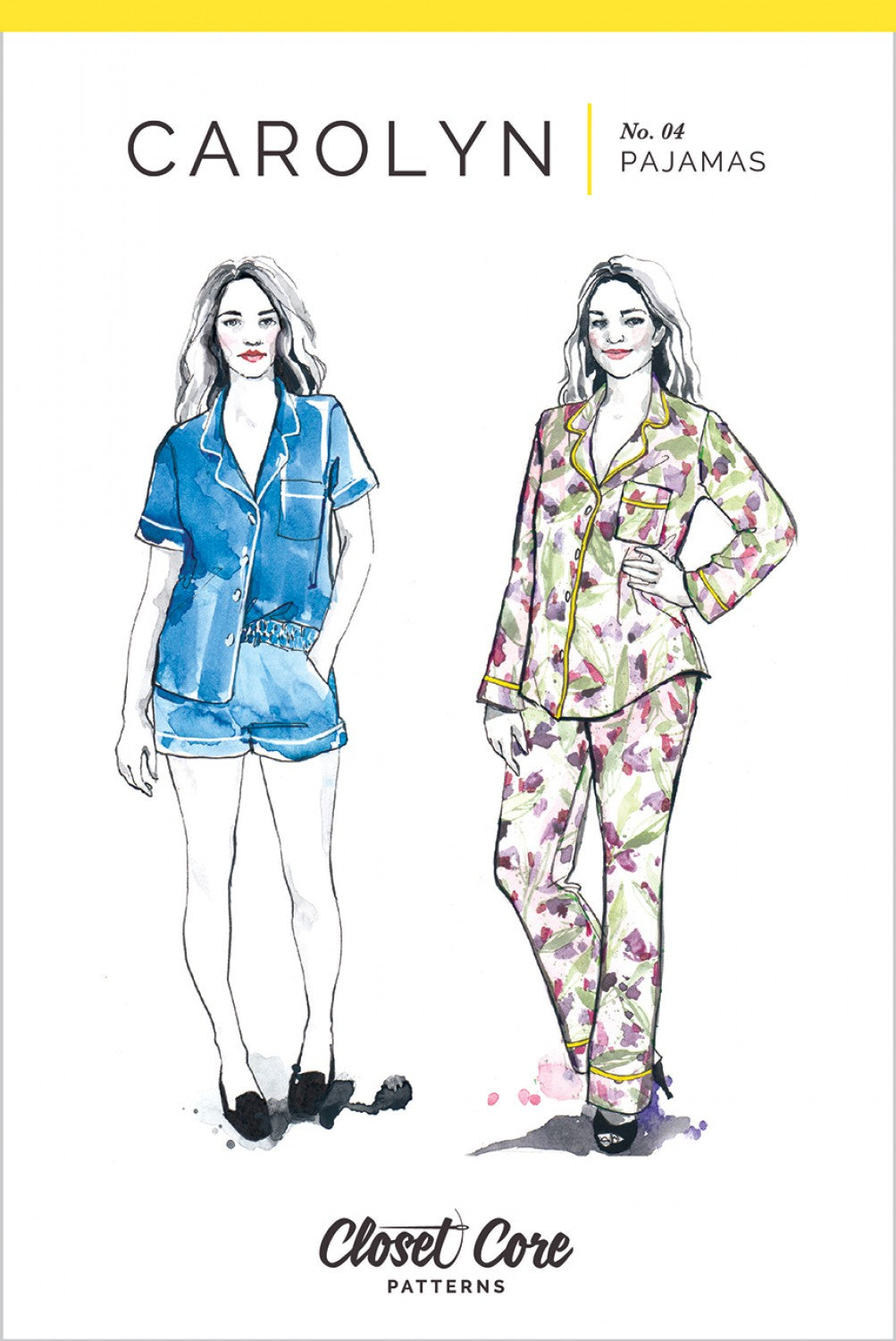Carolyn Pajamas Sizes 0 - 20 Sewing Pattern by Celine Larbaletrier for Closet Core Patterns