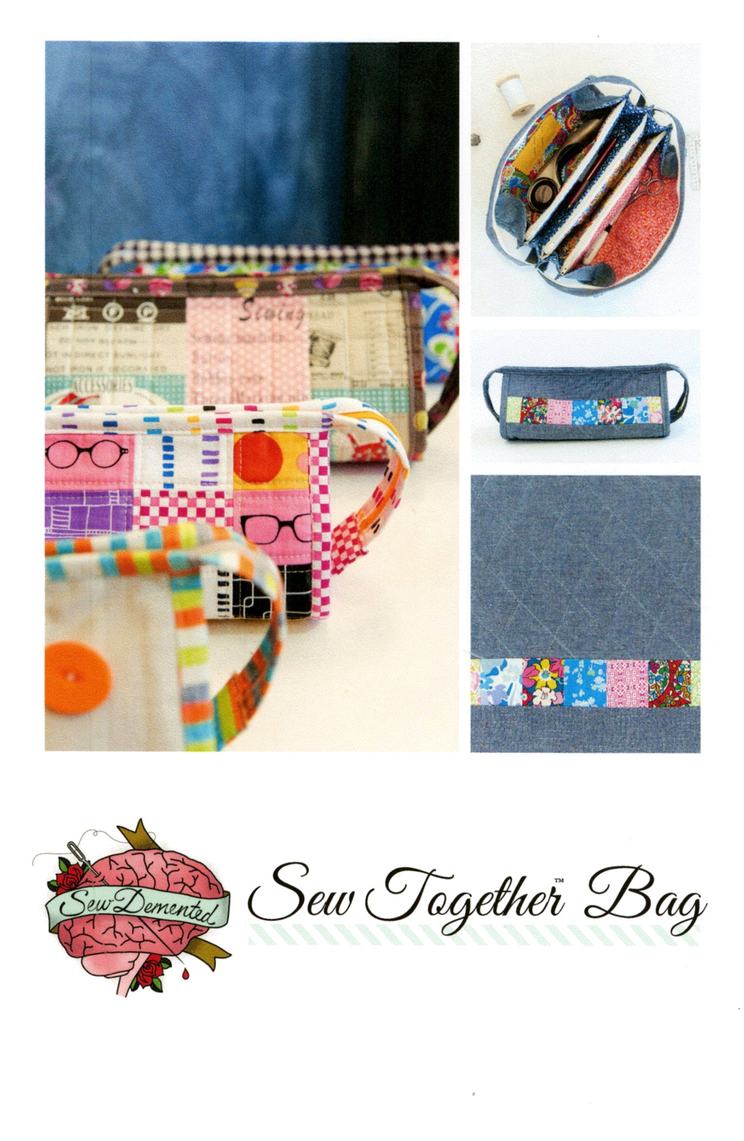 Sew Together Bag Pattern by Michelle Tucker for Sew Demented