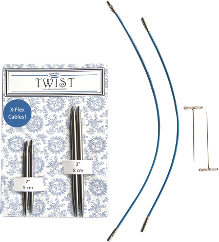 ChiaoGoo Twist Red Lace Interchangeable Cables 22in Small