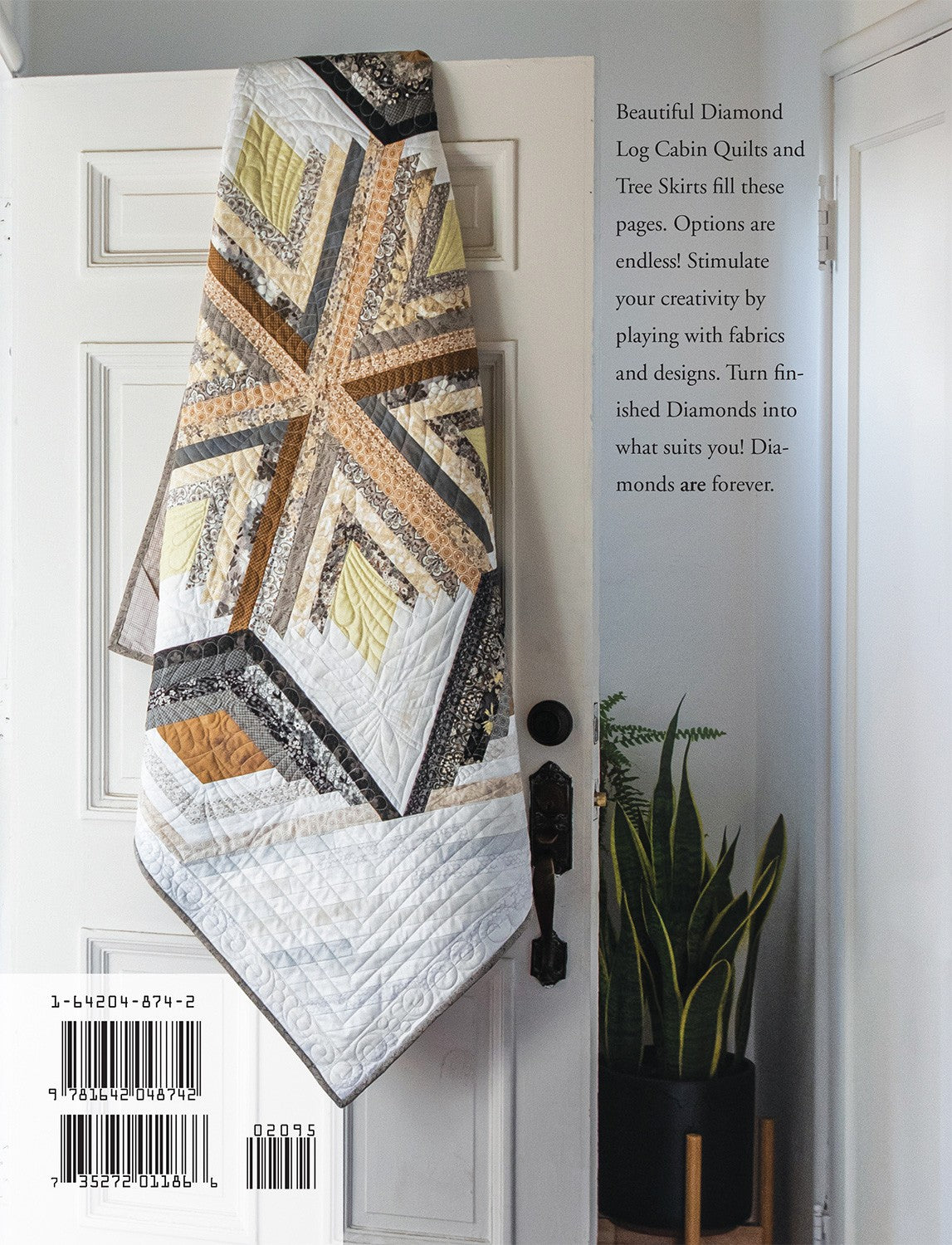 Diamond Log Cabin Quilts and Tree Skirt Pattern Book by Eleanor Burns for Quilt In A Day