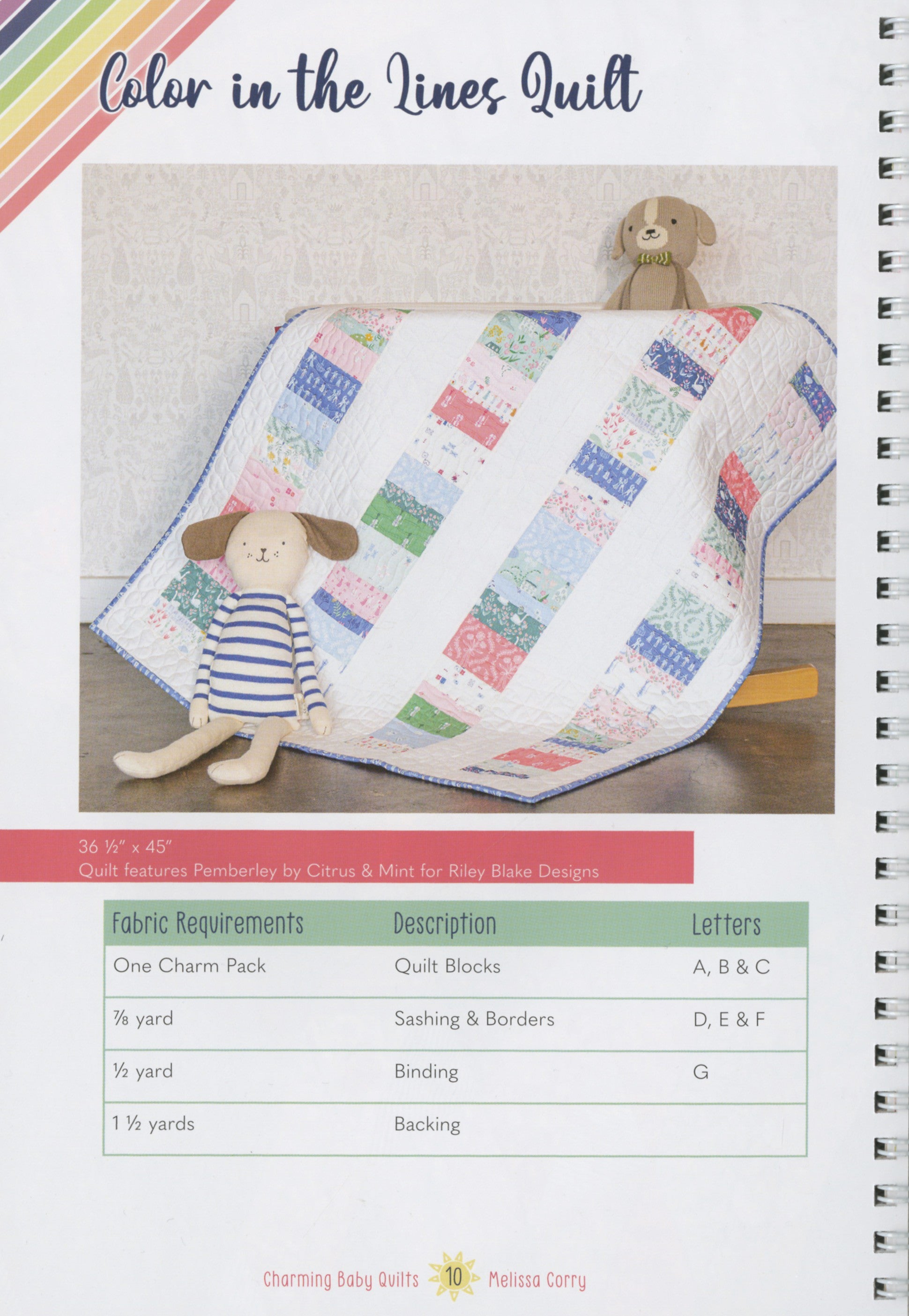 Charming Baby Quilts Pattern Book by Melissa Corry for It's Sew Emma