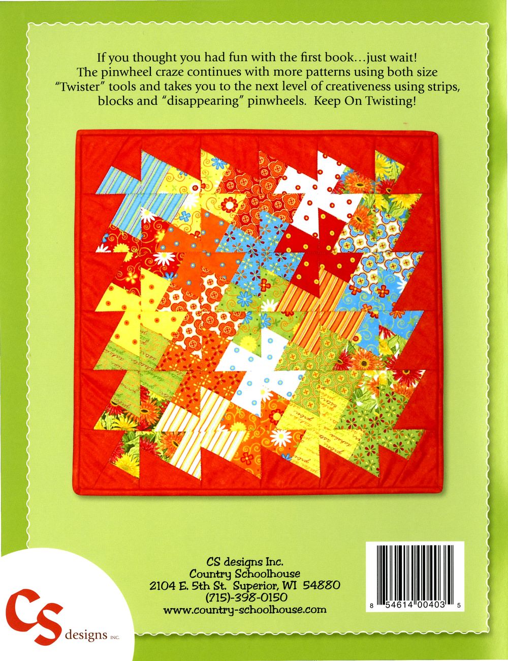 Let's Twist Again Quilt Pattern Book by Marsha Bergren for Twister Sisters