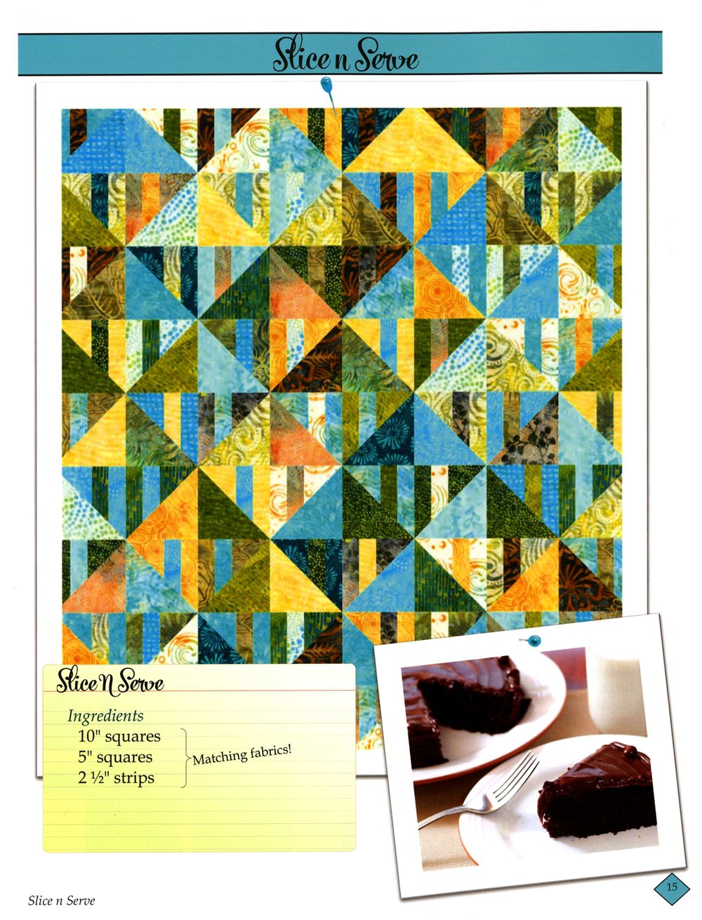 Sweet Tooth Quilt Pattern book by Daniela Stout of Cozy Quilt Designs
