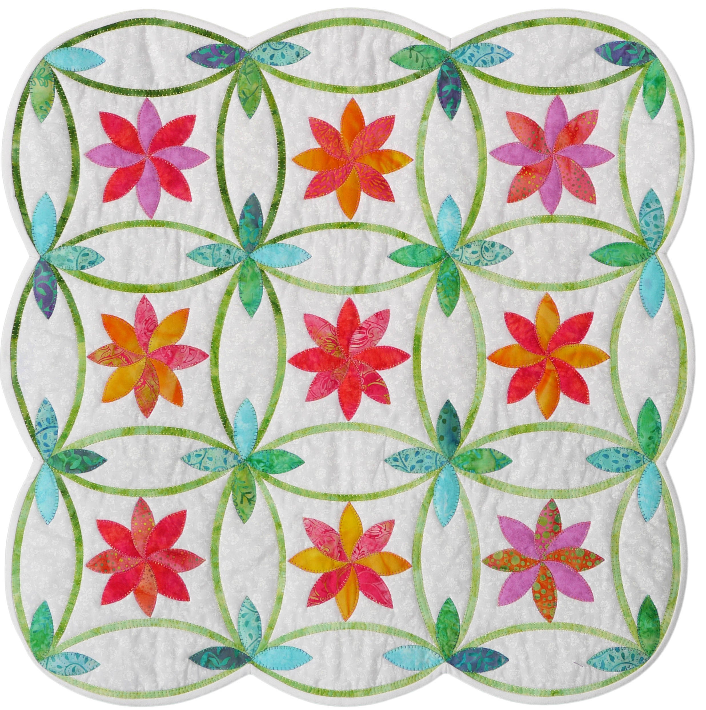 Promise Ring Quilt: A Leaves Galore Pattern by Sue Pelland Designs