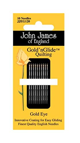 John James Gold'n Glide Size 9 Between / Quilting Needles Package of 10 Needles